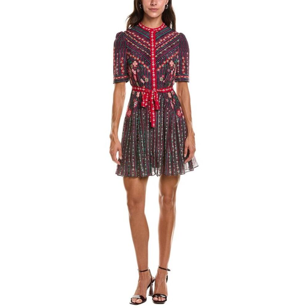 Saloni Womens  Silk Mini Dress
